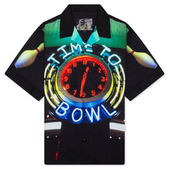 Time Bowling Button Up Black