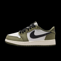 Air Jordan 1 Retro Low GSMedium Olive Black Summit White Sail