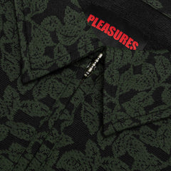 Leaf Half Zip Shirt Olive