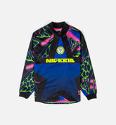 Nigeria Hollywood Keeper Long Sleeve Mens Jersey Black Transparent Pink White