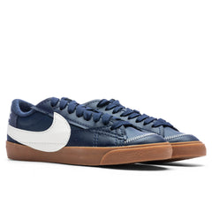 Blazer Low 77 Jumbo Midnight Navy Sail Gum Medium Brown