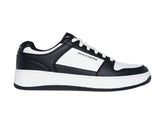 Tenis Skechers Court Classics Blanco y Negro para Hombre
