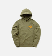 Essentials Graphics Pullover Mens Hoodie Olive