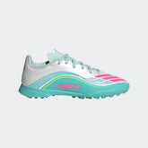 adidas F50 Messi League TF Turf Youth Soccer Cleats White Pink Aqua
