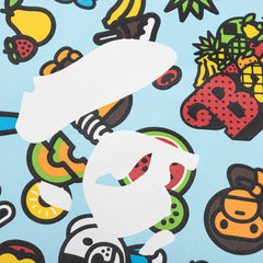 Kids Baby Milo Mixed Fruit Big Ape Head Tee Black
