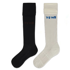adidas Y 3 x Wales Bonner Football Socks Off White Black