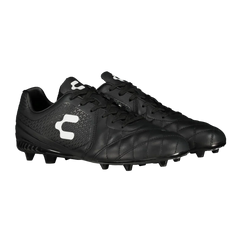 Charly Legendario LT FG 20 Firm Ground Soccer Cleats Black Grey