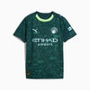 PUMA Manchester City 4th Youth Soccer Jersey 26 Green Terrain