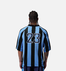 Brooklyn Terrace Mens Short Sleeve Shirt University Blue Black