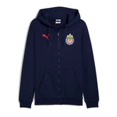 PUMA Chivas Ftbl Culture Hooded Sweat Mens Soccer Jacket Navy Red