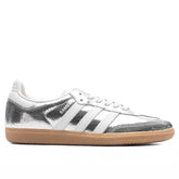 Womens Samba OG Silver Metallic Cloud White Core White