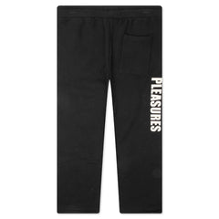 Wave Quilted Easy Pants Black