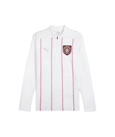 PUMA Manchester City Prematch 1 4 Zip Top White