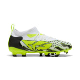 PUMA Future 9 Match Creativity FG AG Firm Ground Artificial Ground Youth Soccer Cleats Yellow White