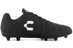 Charly Legendario LT FG 20 Firm Ground Soccer Cleats Black Grey