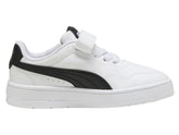 Tenis Puma Court Classic Clean Blanco y Negro para Niño