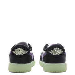Air Jordan 1 Retro Low OG PS Black Black Raspberry Volt Tint