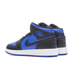 Air Jordan 1 Mid GS Black Royal Blue Black