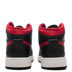 Air Jordan 1 Mid GS Black Varsity Red Summit White