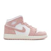 Air Jordan 1 Mid SE GS White Legend Pink Sail