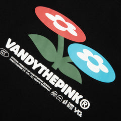 Two Flower Tee Black