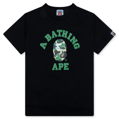 Kids ABC Camo College Tee Black Green