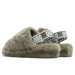 Womens Fluff Yeah Slide Burnt Olive
