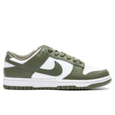 Womens Dunk Low White Medium Olive