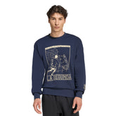 adidas Real Madrid Heritage Crew Mens Sweat Navy