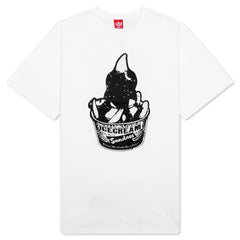 Gleam S S Knit Shirt White