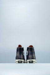 Chuck 70 Plaid High Mens Shoe Navy Red