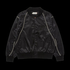 Honor The Gift Satin Bomber Jacket Black