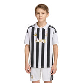 adidas Juventus Home Youth Soccer Jersey 26 27 White Black