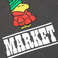 Peanuts Puffer Hoody Washed Black