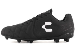 Charly Legendario LT FG 20 Firm Ground Soccer Cleats Black Grey