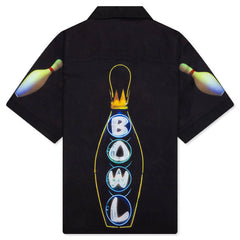 Time Bowling Button Up Black