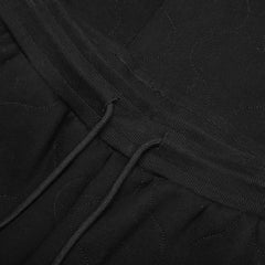 Wave Quilted Easy Pants Black