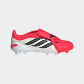 adidas Predator League Fold Over Tongue FG Firm Ground Youth Soccer Cleats Lucid Red Black