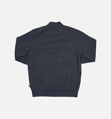 Seersucker Bomber Mens Jacket Navy