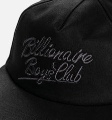 Script Snapback Mens Hat Black