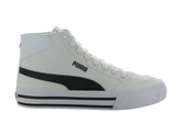 Tenis PUMA Court Classic Vulc Mid Blanco y Negro para Mujer