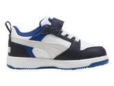 Tenis PUMA Rebound V6 Lo AC Blanco para Niño