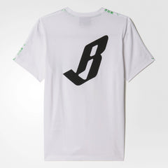 Pharrell Williams BBC Tee Palm Trees Mens White VIvid Green