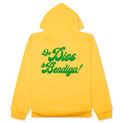 B Logo Hoodie Yellow