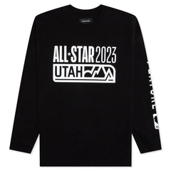 NBA All Star 23 L S Tee Black