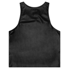 Vegan Leather Tank Black