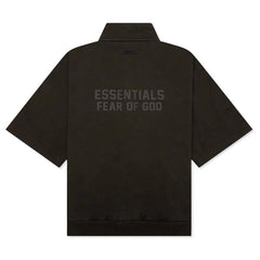 3 4 Half Zip Off Black