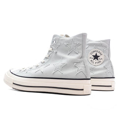 Chuck 70 Hi Rainwashed Grey Egret Black