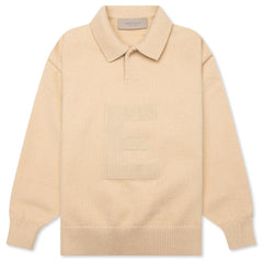Kids Knit Polo Sand