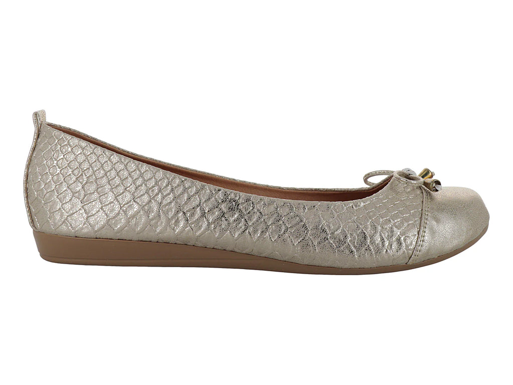 Zapatos Ballerinas Luna Rosa Color Oro para Mujer